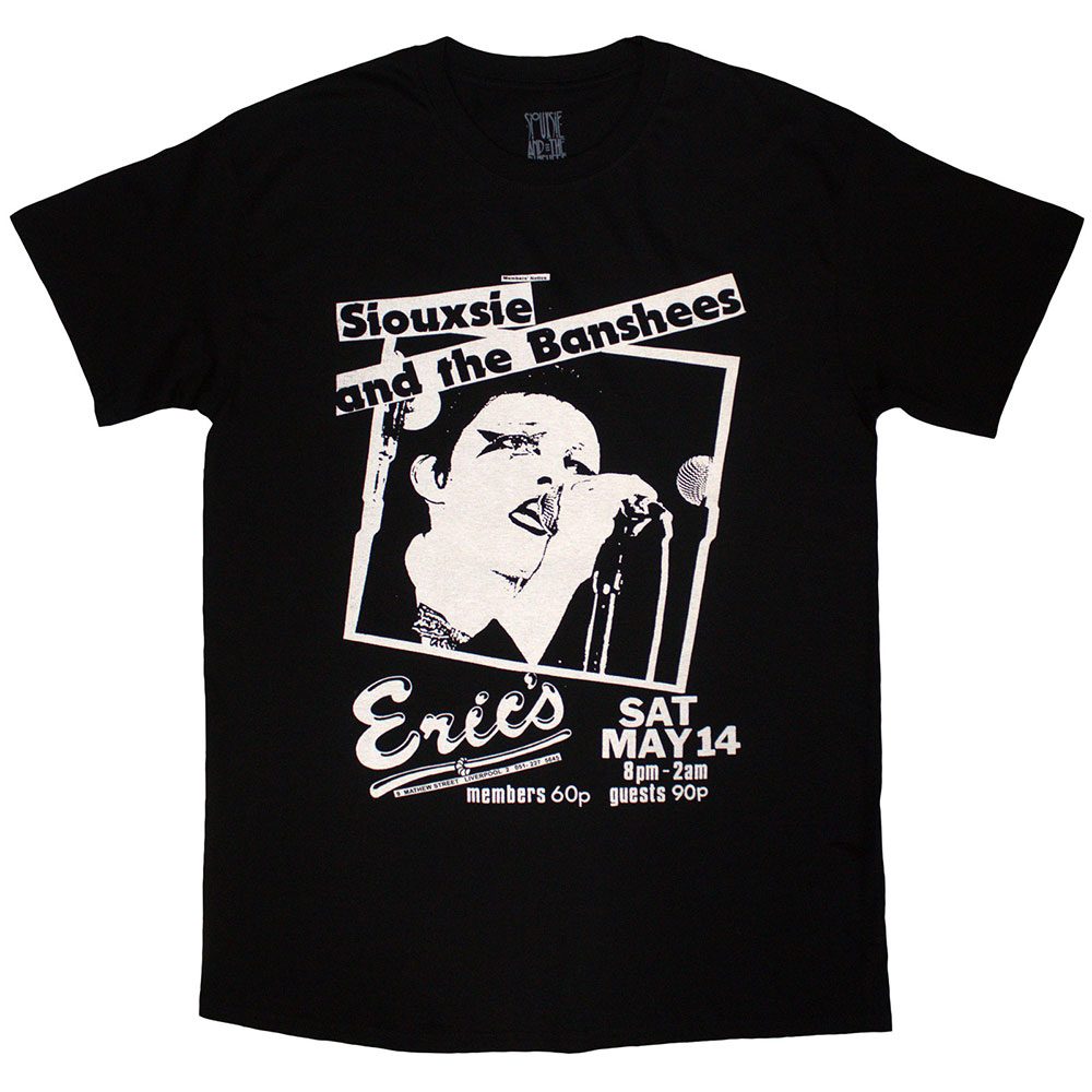 Siouxsie & The Banshees - Eric's Heren Tshirt - Zwart
